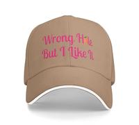 Trucker Cap Mauvais Trou mais J'aime Ça Blagues pour Adultes Peach Lover Casquette Baseball Léger Chapeau Sports Anti-UV pour Outdoor Course À Pied