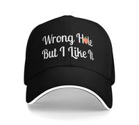 Trucker Cap Mauvais Trou mais J'aime Ça Blagues pour Adultes Peach Lover Casquette Baseball Tendance Base-Ball Capuchon Unisexe pour Course À Pied Golf