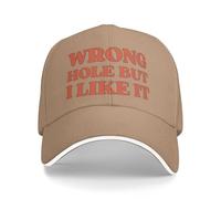Trucker Cap Mauvais Trou mais J'aime Ça Blagues pour Adultes Peach Lover Chapeau Soleil Unisexe Base-Ball Capuchon Tendance pour Golf Course À Pied