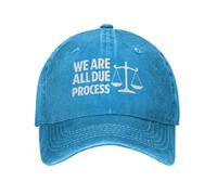 Trucker Cap Nous Sommes Tous Soumis À Une Procédure Régulière Casquettes De Baseball Unisexe Base-Ball Capuchon Tendance pour Voyages Golf