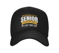 Trucker Cap Officially A Senior Class of 2031 My Last First Day First Day1211 Black Baseball Casquettes Réglable Chapeau Soleil Unisexe Casquettes De Baseball pour Voyages Outdoor Cadeau