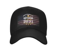 Trucker Cap Officially A Senior Class of 2031 My Last First Day First Day3948 Black Casquettes De Baseball Anti-UV Base-Ball Capuchon Tendance Baseball Casquettes pour Golf Cadeau Outdoor