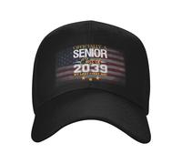 Trucker Cap Officially A Senior Class of 2039 My Last First Day First Day8041 Black Base-Ball Capuchon Réglable Casquettes De Baseball Unisexe Casquette Baseball pour Course À Pied Golf Voyages