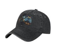 Trucker Cap Print Black Gold Marbled Base-Ball Capuchon Anti-UV Chapeau Soleil Réglable Casquette Baseball Für Voyages Golf Course À Pied