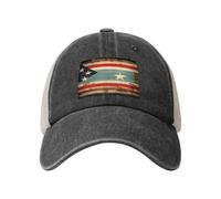 Trucker Cap Puerto Rico Flag Casquettes De Baseball Réglable Base-Ball Capuchon Tendance Chapeau Soleil Für Outdoor Voyages Course À Pied