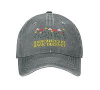 Trucker Cap Radicalisé par La Décence Élémentaire Radicalisé par La Décence Élémentaire Résister Casquettes De Baseball Anti-UV Casquette Baseball Unisexe pour Cadeau Outdoor