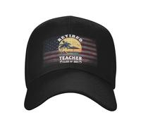 Trucker Cap Retired Teacher 2031 Class of 2031 Teachers Retirement75 Black Chapeau Soleil Tendance Casquettes De Baseball Léger Casquette Baseball pour Voyages Course À Pied Golf