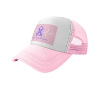 Trucker Cap Sensibilisation Aux Cancers De L'Estomac par Le Rythme Cardiaque Base-Ball Capuchon Léger Casquette Baseball Tendance Casquettes De Baseball pour Cadeau Course À Pied Outdoor