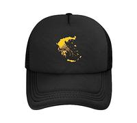 Trucker Cap The Greek Orthodox Church Flag Map Casquettes De Baseball Léger Base-Ball Capuchon Anti-UV Casquette Baseball pour Cadeau Golf Course À Pied