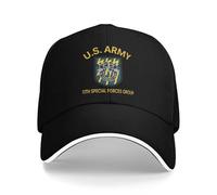 Trucker Cap Us Army 12Th Special Forces Group Casquette Baseball Anti-UV Chapeau Soleil Tendance Base-Ball Capuchon pour Outdoor Golf Course À Pied