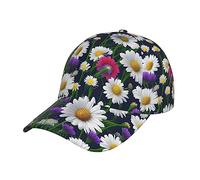 Trucker Cap Wild Flowers and Cornflowers Daisies Casquettes De Baseball Tendance Base-Ball Capuchon Unisexe Chapeau Sports pour Course À Pied Cadeau Outdoor