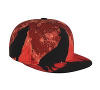 Trucker Cap Wolf Howling Full Moon Werewolf Dark Red Base-Ball Capuchon Réglable Chapeau Sports Léger Casquettes De Baseball pour Outdoor Course À Pied Golf