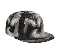 Trucker Cap Wolf Yin-Yang Gothic Dark Fantasies Black White Base-Ball Capuchon Réglable Chapeau Soleil Tendance Casquettes De Baseball pour Golf Outdoor Course À Pied