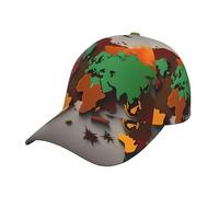 Trucker Cap Wor-LD Map Made of Spices Chapeau Soleil Réglable Casquette Baseball Léger Base-Ball Capuchon pour Golf Voyages Cadeau