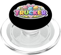 Trucker Happy Easter Truck Driver Oreilles de Lapin festives PopSockets PopGrip pour MagSafe