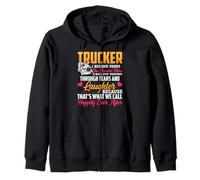 Trucker I Became Yours You Became Mine Funny Truck Driver Sweat à Capuche