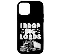 Trucker I Drop Big Loads Chauffeur de Camion pour Hommes, Femmes, garçons et Enfants Coque pour iPhone 12 Mini