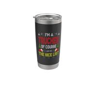 Trucker Of Course On The Nice List Ugly Christmas Gobelet isotherme en acier inoxydable double paroi