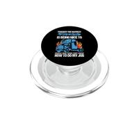 Trucker The Hardest Part of My Job Funny Truck Driver PopSockets PopGrip pour MagSafe