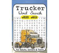 Trucker Word Search Puzzle Book: Word Searches with Large Print about Truck Driving, Freight, Life On The Road, DOT Regulations and More | 6x9 ... ... Perfect for Calming, Anxiety and Relaxing