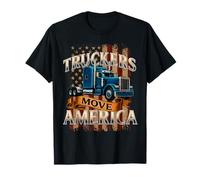 Truckers Move America Semi-Truck Driver Camion Big Rig T-Shirt
