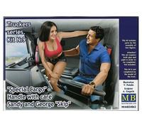Truckers Seriesspecial Cargohandle Wit Care!sandy And George- 1:24e - Master Box Ltd.