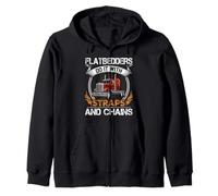 Trucking Flatbedders Do It with Straps Trucker Truck Driver Sweat à Capuche