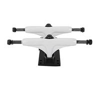 Trucks Alliage Aluminium 5 Pouces Blanc Lot de 2 | Jeu de 2 chariots de légers en aluminium blanc, précision de direction pour planche à roulettes longboard