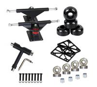 Trucks de skateboard - Ensemble de roulements et de matériel de roue | Pièces de rechange pour skateboards, kit complet pour les tours de croisière, parc, rampe de rue, accessoires d'équitation