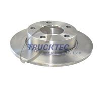 TRUCKTEC AUTOMOTIVE Disques de Frein Arrière Ø245 MM Plein pour VW Passat 3B3
