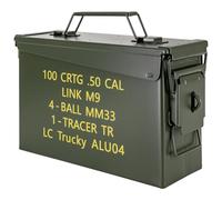 Trucky Boîte à munitions en métal, avec couvercle