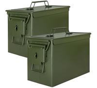 Trucky Boîte à munitions en métal avec couvercle, armée