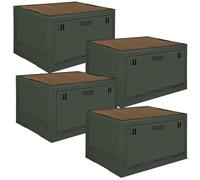 Trucky Coffret de Rangement Boîte Camping Caisse Pliante avec Couvercle