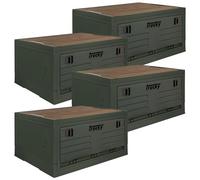 Trucky Coffret de Rangement Boîte Camping Caisse Pliante avec Couvercle