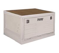 Trucky Coffret de Rangement Boîte Camping Caisse Pliante avec Couvercle