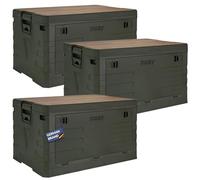 Trucky Coffret de Rangement Boîte Camping Caisse Pliante avec Couvercle