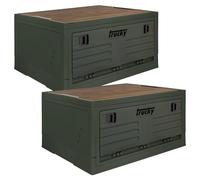 Trucky Coffret de Rangement Boîte Camping Caisse Pliante avec Couvercle