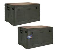 Trucky Coffret de Rangement Boîte Camping Caisse Pliante avec Couvercle