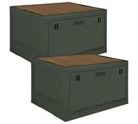 Trucky Coffret de Rangement Boîte Camping Caisse Pliante avec Couvercle