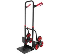 Trucky Diable d'escalier - 150 kg - Pliable - Noir - En acier