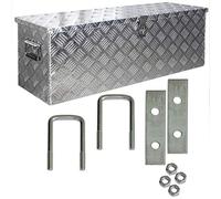 Trucky Truck Box Caisse de Transport Remorque Boîte à Outils Chequer Plaque en Alu D100 y compris matériel de montage