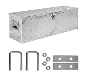 Trucky Truck Box Caisse de Transport Remorque Boîte à Outils Chequer Plaque en Alu D100 y compris matériel de montage