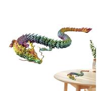 Trucs d'impression 3D - Dragon imprimé 3D avec joint flexible | Grand dragon imprimé en 3D | Figurines d'animaux de dragon imprimées en 3D Modèles de dragon pour enfants et adultes | J