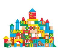 Trudi Blocs de Construction | Jeux éducatifs en Bois pour la Petite enfance. Blocs de Construction et Jouets. Cadeau de Noël et d'anniversaire pour Les Enfants | 20x20x22cm | Sevi Wood | modèle88059