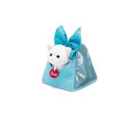 Trudi Chat dans Le Sac avec Ruban Animaux en Peluche dans Un Sac de Mode transportable. Idée Cadeau Tendance | 15x18x15cm XS Fashion Pets | modèle 29622