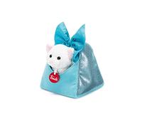 Trudi Chat dans Le Sac avec Ruban Animaux en Peluche dans Un Sac de Mode transportable. Idée Cadeau Tendance | 15x18x15cm XS Fashion Pets | modèle 29622