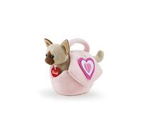 Trudi Chat dans Sac Rose avec Coeurs Animaux en Peluche dans Un Sac de Mode transportable. Idée Cadeau Tendance | 12x17x26cm XS Fashion Pets | modèle 29716