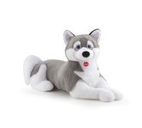 peluche husky Marcus junior 100 cm peluche gris/blanc