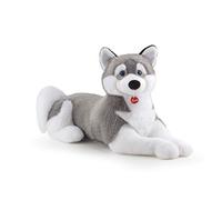 Trudi Husky Marcus Peluche Chien, Cadeau de Noël et d'anniversaire | 47x58x100cm Taglia Jumbo | Chiens en Peluche Classiques | modèle22277