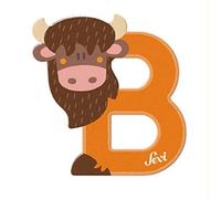 Lettre en bois Animaux B comme 'Bison' 8 cm Sevi 1831® - Jouets en